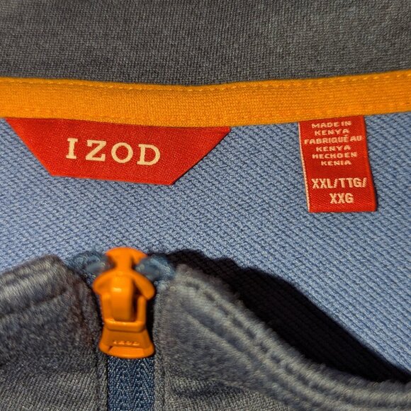 Izod 1/4-Zip Mock Neck Pullover - Picture 6 of 10